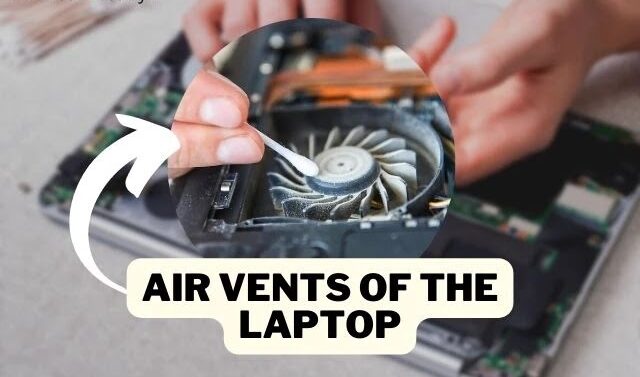 Air Vents Of The Laptop Fans