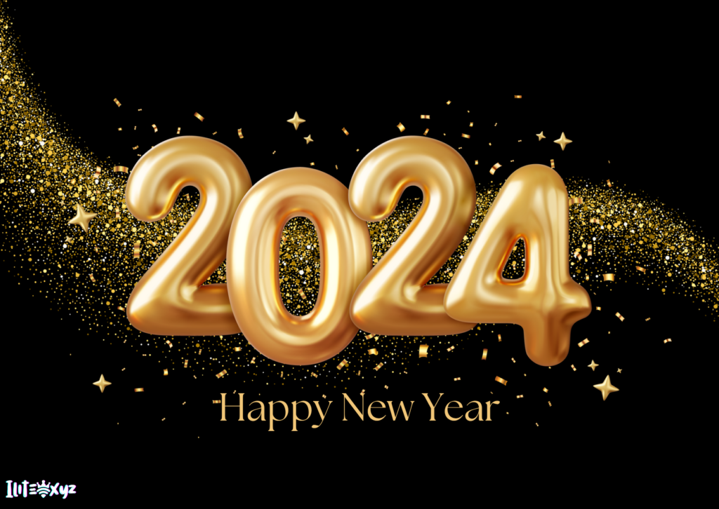 2024 Happy New Year Wallpaper 